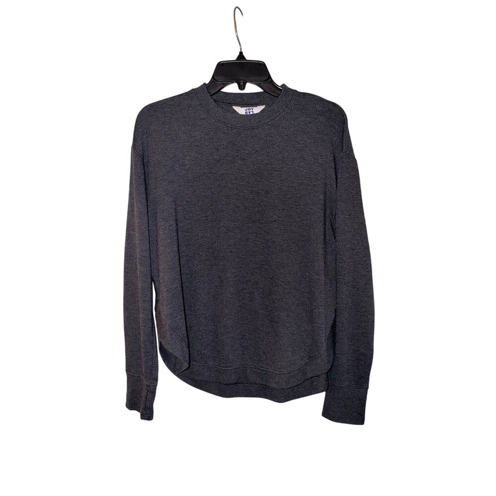 JoyLab Women’s Small Gray Modal Pullover Sweatshirt Thumbholes Athleisure